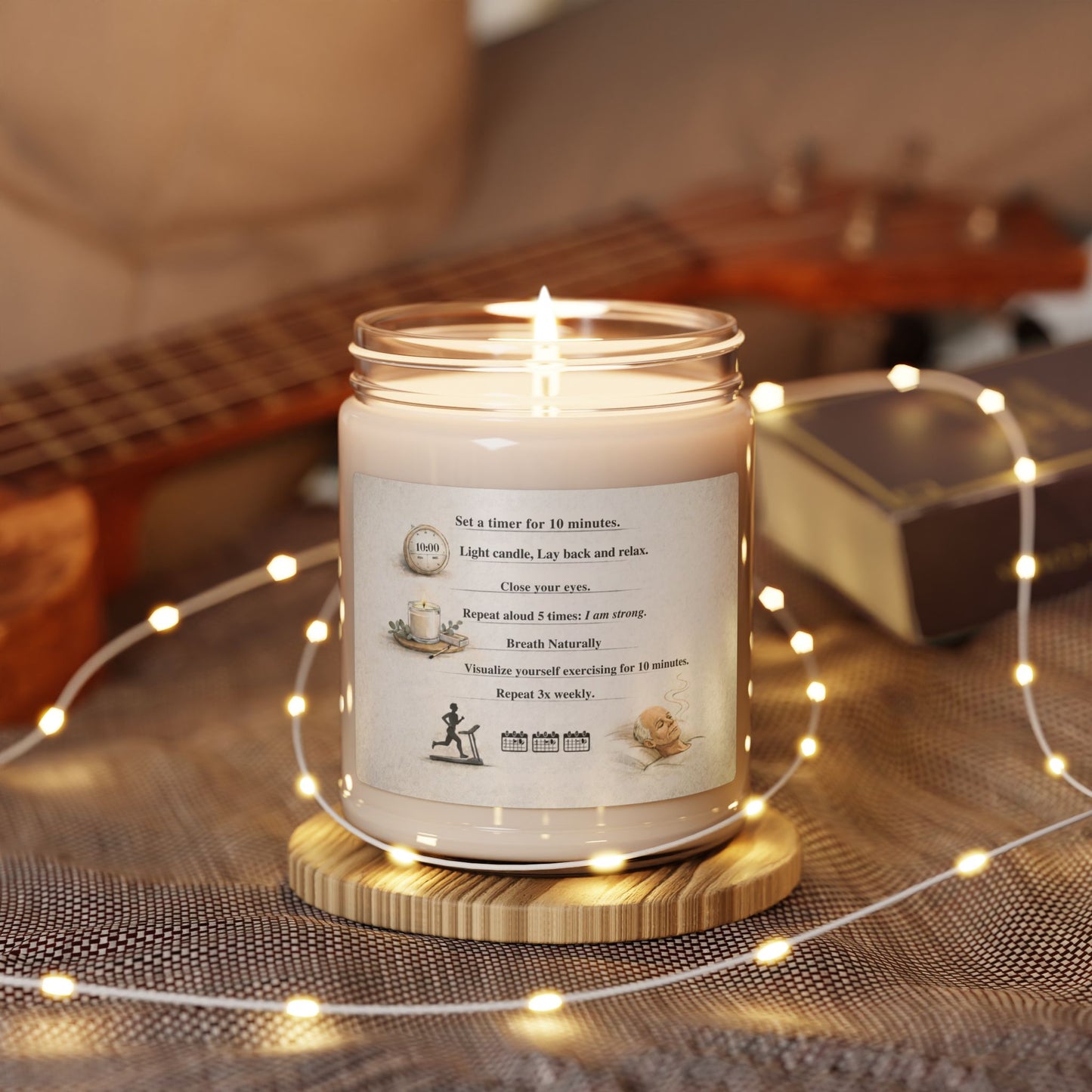 Relaxation Ritual Scented Soy Candle — 9oz Guided Calm & Stress Relief