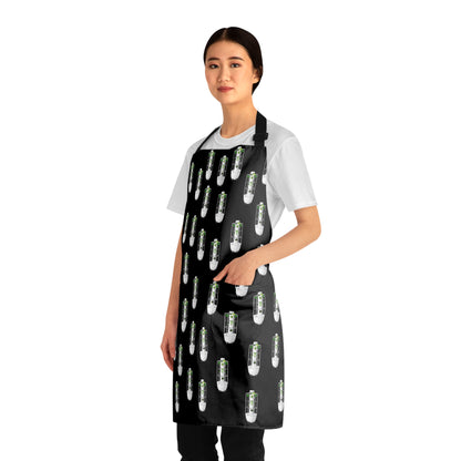 Battery Pattern Apron — Funny Energy Cell Kitchen Apron