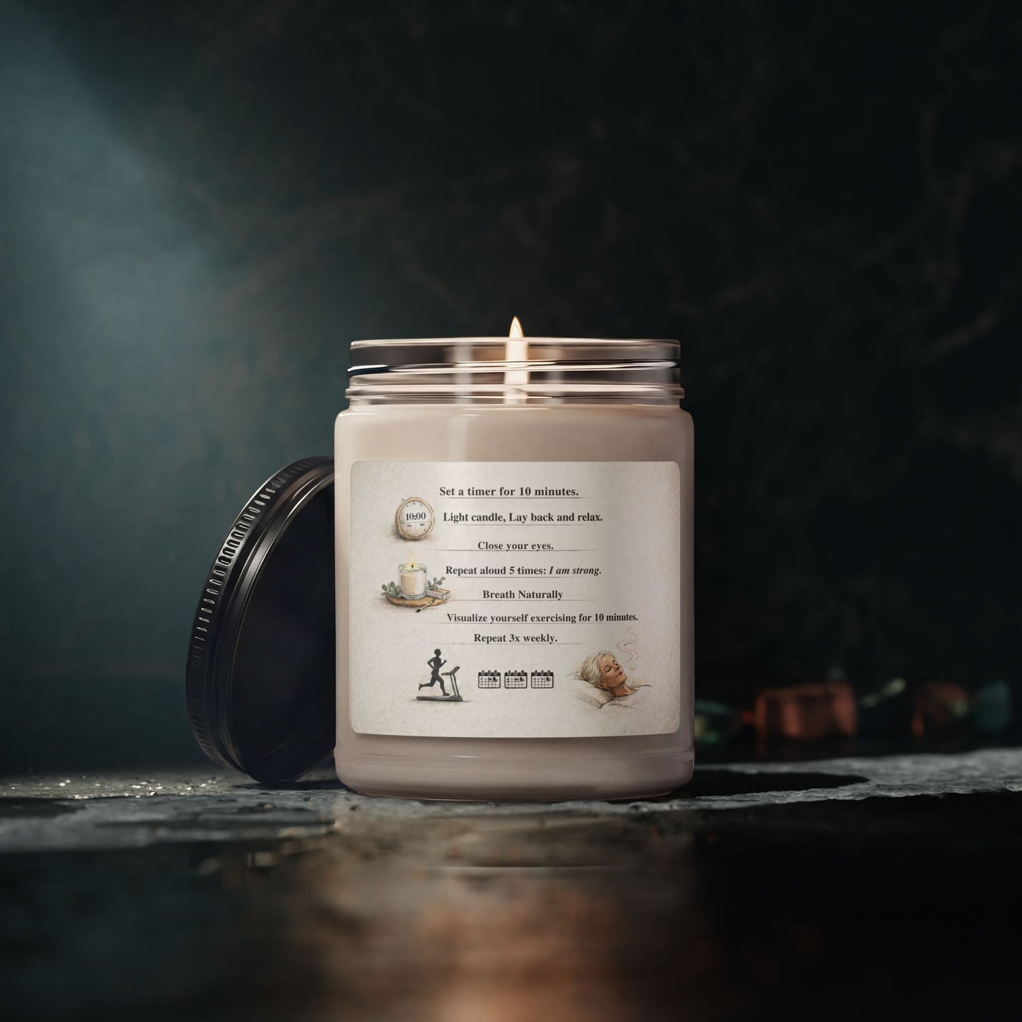 Relaxing Scented Soy Candle 9oz — Meditation & Sleep Aromatherapy Candle