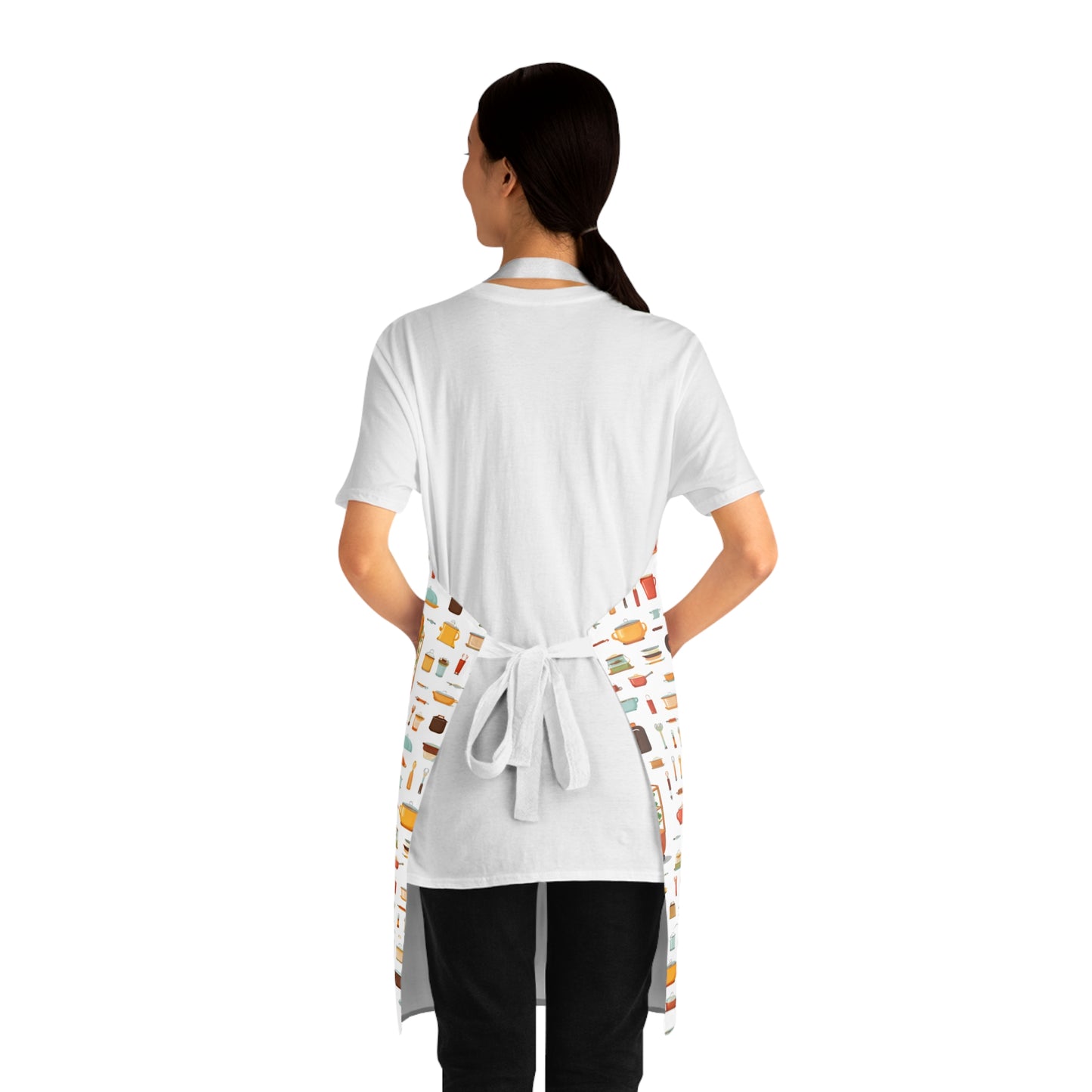 Mason Jar Preserves Pattern Apron — Farmhouse Kitchen Cooking Apron