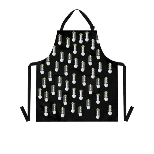 Battery Pattern Apron — Funny Energy Cell Kitchen Apron
