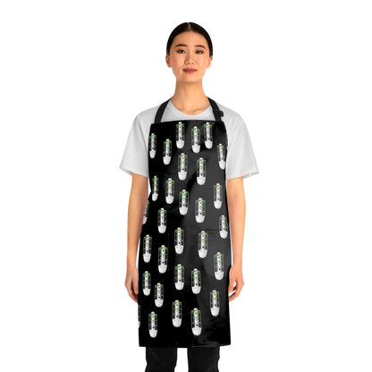 Battery Pattern Apron — Funny Energy Cell Kitchen Apron