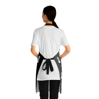 Battery Pattern Apron — Funny Energy Cell Kitchen Apron