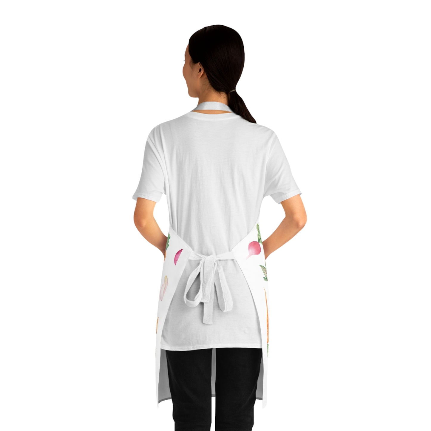Hydroponic Tower Garden Apron – Vegetable Pattern Gardening Chef Apron