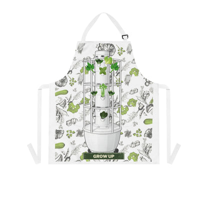Hydroponic Garden Apron — 'Grow Up' Plant Lover Kitchen Apron