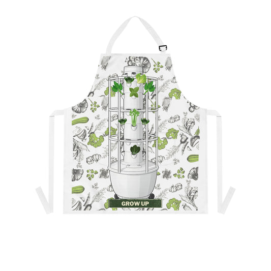 Hydroponic Garden Apron — 'Grow Up' Plant Lover Kitchen Apron