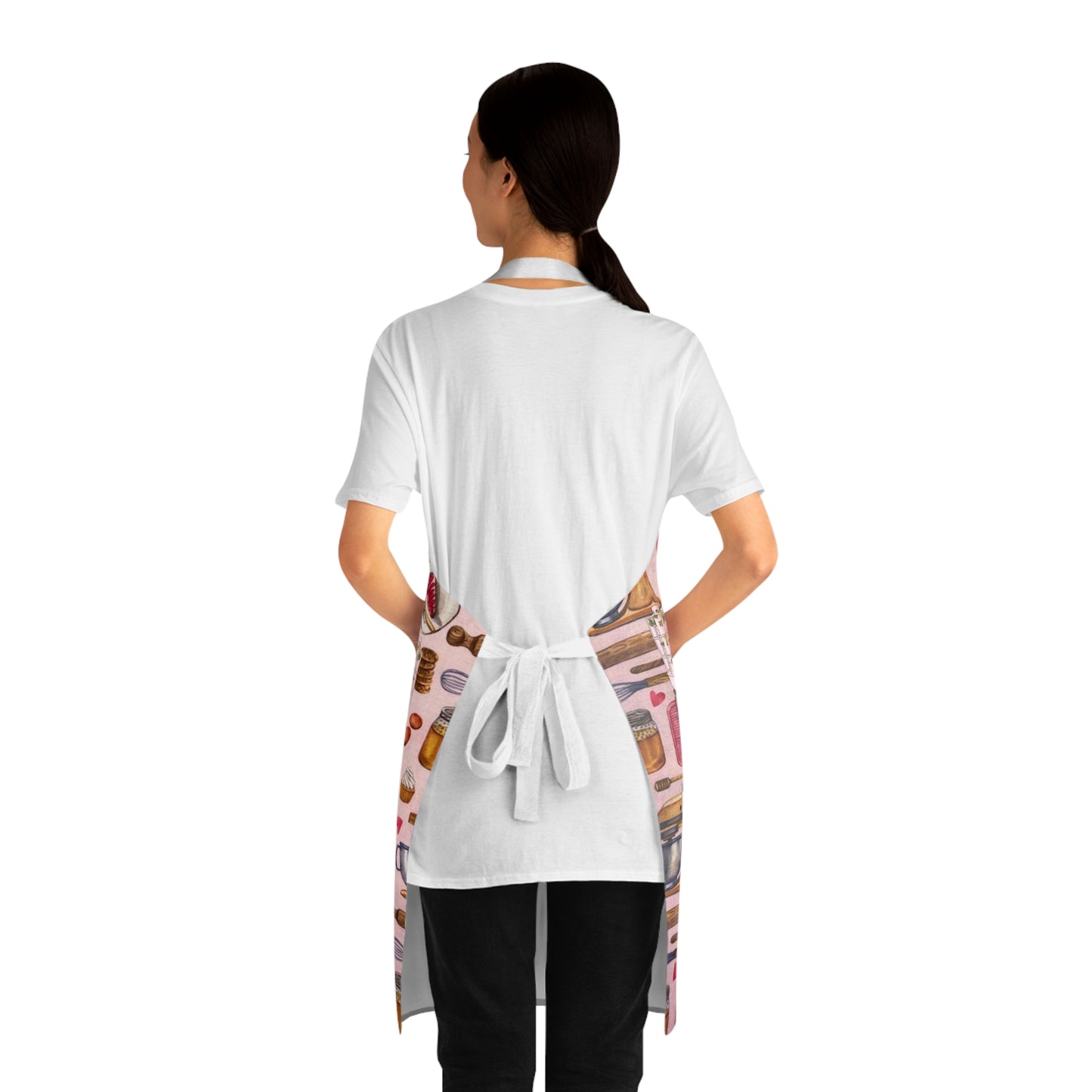 Baking Tools Print Apron — Cute Kitchen Equipment Pattern for Bakers & Home Cooks