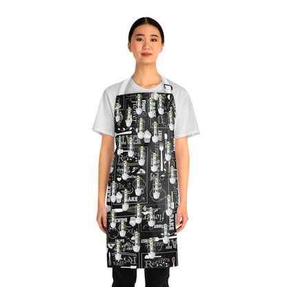 Baking Chalkboard Apron — Recipe & Kitchen Tools All-Over Print