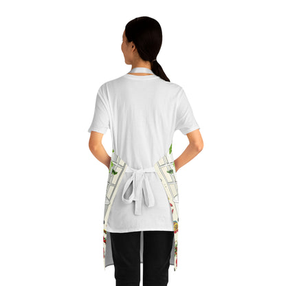 Hydroponic Garden Apron — Indoor Herb & Planter Print for Home Cooks